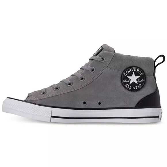 Converse Men's Chuck Taylor Street Mid Varsity Jacket Leather Sneakers 9, 11 - Picture 1 of 11